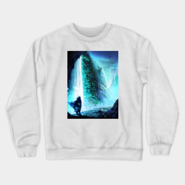 Fantasy waterfall Crewneck Sweatshirt by Anazaucav